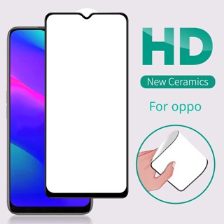 Oppo F11 F9 F7 Pro A5s A3s 2020 Reno 2 2f 3 4 5 4G 3D กาวเต็มรูปแบบ ป้องกันหน้าจอ ฟิล์มเซรามิคนุ่ม