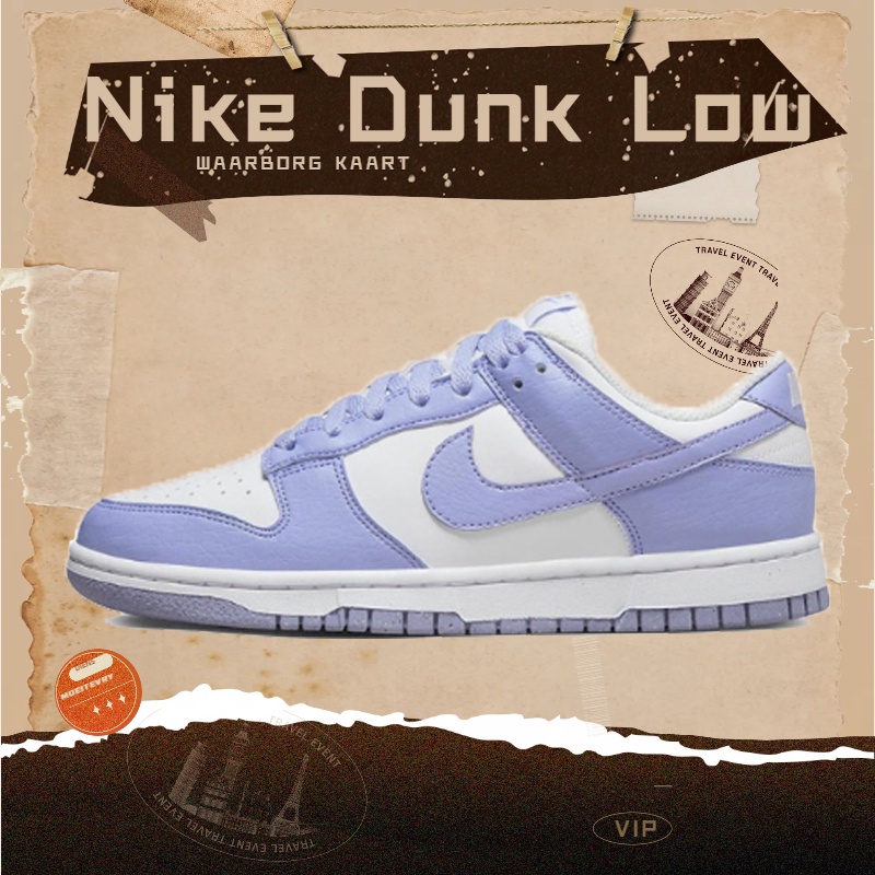 Nike Dunk Low next nature "lilac'✔ รองเท้ามีน้ำหนักเบา สวมใส่สบาย