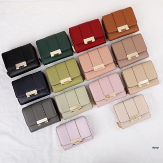 พร้อมส่ง !!!กระเป๋าสตางค์ กระเป๋าสตางค์ผู้หญิง CLASSIC&amp;MODERN กระเป๋าสตางค์ผู้หญิงใบสั้น 3พับ ซิปล็อค กระเป๋าผู้หญิงT610