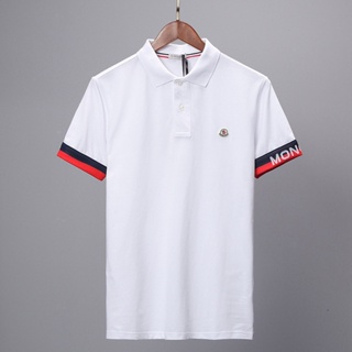 LNNY Moncler spot first-hand supply mens New lapel double-bead polo shirt short-sleeved T-shirt