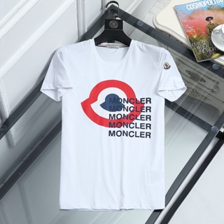 NGTU Moncler 2023 new mens round neck mercerized cotton printing trend simple short-sleeved T-shirt base shirt