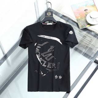 AUBU Moncler 2023 new summer youth non-hooded casual cotton thin round neck Cartoon Cartoon short sleeve t-shirt