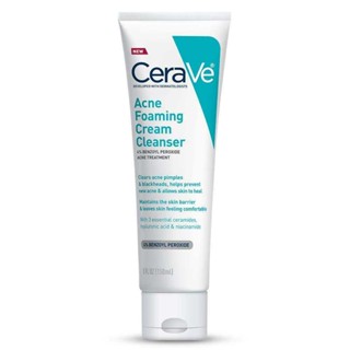 CeraVe Acne Foaming Cream Cleanser 150ml (Developed with Dermatologists)