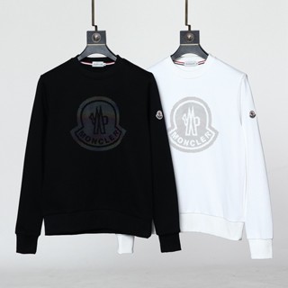 WVQM Moncler autumn and winter New printed sweater long sleeve pullover sweater for men and women terry cotton