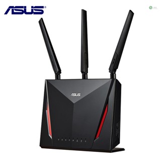 [พร้อมส่ง] เราเตอร์เกมมิ่งไร้สาย รองรับ AiMesh AiProtection WTFast QoS ASUS RT-AC86U AC2900 Dual Band Gigabit WiFi พร้อมเราเตอร์อินเตอร์เน็ตไร้สาย MU-MIMO