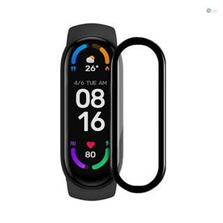 [พร้อมส่ง] ฟิล์มป้องกันรอยนิ้วมือ 3D ทนทาน คุณภาพสูง สําหรับ Xiaomi Mi Band 6 PMMA Mi 6
