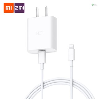 [พร้อมส่ง] Zmi USB Type-C ชาร์จเร็ว พร้อมสายเคเบิลข้อมูล USB-C 20W ปลั๊กขนาดเล็ก แบบพกพา อะแดปเตอร์ชาร์จโทรศัพท์ ที่ชาร์จติดผนัง ซ็อกเก็ต PD3.0 ชาร์จเร็ว เข้ากันได้กับ iPhone 1