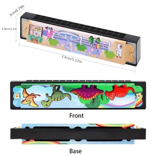 เครื่องดนตรีฮาร์โมนิก้าน่ารัก 16 หลุม ของเล่นสําหรับเด็ก