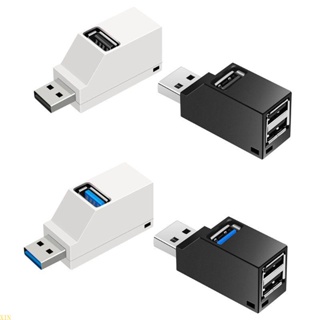 Xin อะแดปเตอร์แยกสาย USB 3 0 3 พอร์ต อะลูมิเนียมอัลลอย ขนาดเล็ก สําหรับคอมพิวเตอร์ แล็ปท็อป