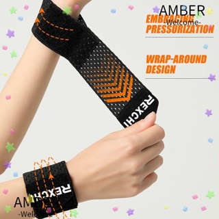 Amber 1 ชิ้น สายรัดข้อมือ ปรับความเสถียร ฟิตเนส ยกน้ําหนัก อุโมงค์โรคข้ออักเสบ