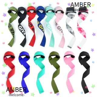 Amber สายรัดข้อมือ แบบนิ่ม ระบายอากาศ 1 คู่