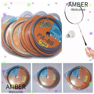 Amber สายไม้แบดมินตัน เส้นผ่าศูนย์กลาง 0.69 มม. ยาว 10 เมตร