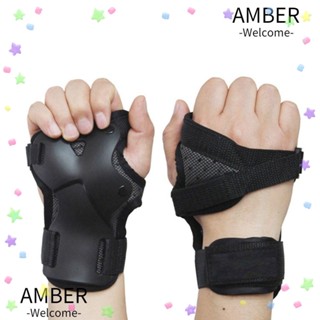 Amber อุปกรณ์ป้องกันข้อมือ สําหรับเล่นสกี โรลเลอร์สเก็ต