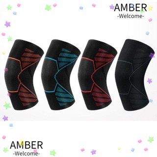 Amber สนับเข่า แบบถัก สําหรับออกกําลังกาย เล่นฟิตเนส