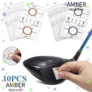 Amber เทปกระดาษความร้อน สําหรับฝึกตีกอล์ฟ 10 ชิ้น