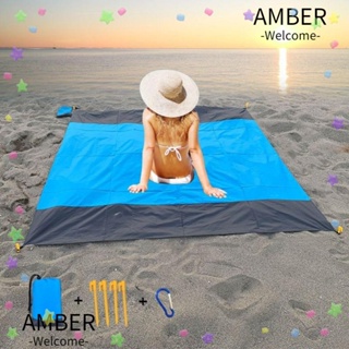 Amber ผ้าห่มชายหาด ปิกนิก พับได้ น้ําหนักเบา 2x1.4 เมตร สําหรับตั้งแคมป์