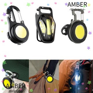 Amber ไฟฉาย LED แบบพกพา ชาร์จ USB ที่เปิดขวด อเนกประสงค์ ไฟทํางาน