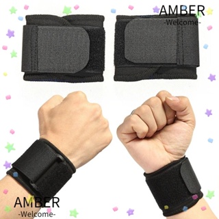 Amber สายรัดข้อมือ แบบนิ่ม ระบายอากาศ สําหรับเล่นกีฬา ยิม 2 ชิ้น