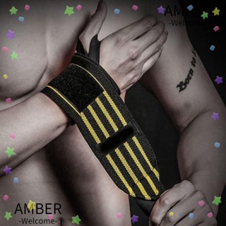 Amber สายรัดข้อมือ ป้องกันฝ่ามือ สําหรับเล่นกีฬา