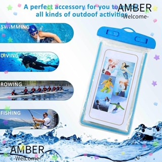 Amber ส่องสว่าง กันน้ํา โทรศัพท์ กันฝุ่น ลอย ถุงลมนิรภัย หน้าจอสัมผัส ฝาครอบโทรศัพท์มือถือ