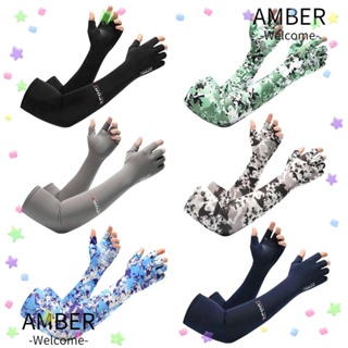 Amber ปลอกแขน ให้ความอบอุ่น ฤดูร้อน ระบายความร้อน วิ่ง กันแดด