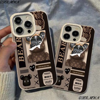 เคสโทรศัพท์มือถือ ลายหมี Violent สําหรับ Apple Iphone 15 14 13pro 12 11xsmax xr Iiohx