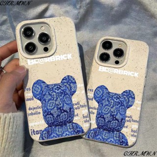 เคสโทรศัพท์มือถือ ลายหมีสีฟ้า สําหรับ Apple Iphone 15 14 13pro 12 11xsmax xr 1R9X