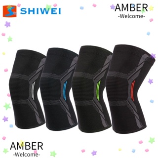 Amber สนับเข่า ยืดหยุ่น อุปกรณ์เสริม สําหรับเล่นกีฬา วอลเลย์บอล บาสเก็ตบอล ฟิตเนส ขี่จักรยาน