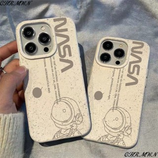 เคสโทรศัพท์มือถือ ลายนักบินอวกาศ สีเทา สําหรับ Apple Iphone 15 14 13pro 12 11xsmax xr IDFF