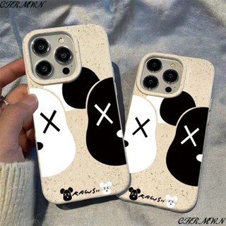 เคสโทรศัพท์มือถือ ลายหมีโหดขาวดํา สําหรับ Apple Iphone 15 14 13pro 12 11xsmax xr N4PS