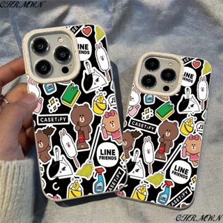 เคสโทรศัพท์มือถือ ลายหมีบราวน์ ข้าวสาลี เต็มจอ สําหรับ Apple Iphone 15 14 13pro 12 11xsmax xr 5OQF