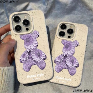 เคสโทรศัพท์มือถือ ลายดอกไม้สีม่วง สําหรับ Apple Iphone 15 14 13pro 12 11xsmax xr WWH2