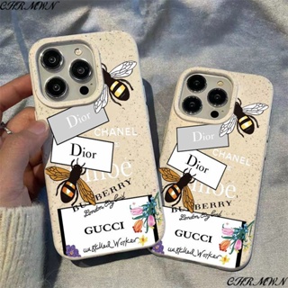 เคสโทรศัพท์มือถือ ลายดอกไม้ ผึ้ง ข้าวสาลี สําหรับ Apple Iphone 15 14 13pro 12 11xsmax xr CSHK