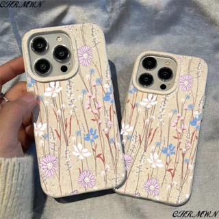 เคสโทรศัพท์มือถือ ลายดอกไม้ ข้าวสาลี รวมทุกอย่าง สําหรับ Apple Iphone 15 14 13pro 12 11xsmax xr TITU