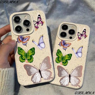 เคสโทรศัพท์มือถือ ลายผีเสื้อ ข้าวสาลี รวมทุกอย่าง สําหรับ Apple Iphone 15 14 13pro 12 11xsmax xr MH9M