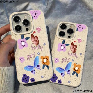 เคสโทรศัพท์มือถือ ลายผีเสื้อ สีฟ้า สําหรับ Apple Iphone 15 14 13pro 12 11xsmax xr JHLQ