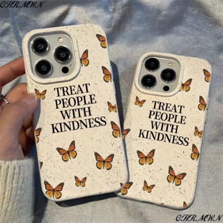 เคสโทรศัพท์มือถือ ลายผีเสื้อ สีส้ม สําหรับ Apple Iphone 15 14 13pro 12 11xsmax xr HYWW