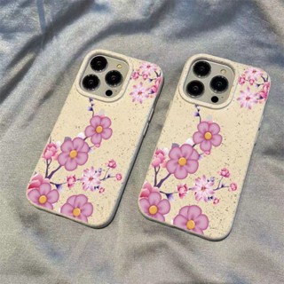 เคสโทรศัพท์มือถือ ลายข้าวสาลี สีม่วง สําหรับ Iphone 13proxsmax111215เคสโทรศัพท์มือถือ ลายดอกพลัม รวมทุกอย่าง สําหรับ Apple 14xr OAOE