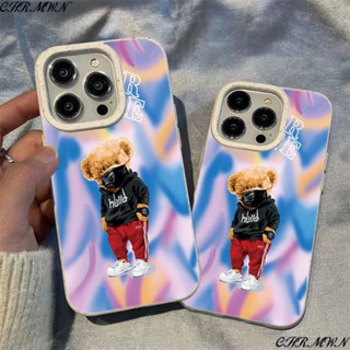 เคสโทรศัพท์มือถือ ลายหมีสวมหน้ากาก ข้าวสาลี สําหรับ Apple Iphone 15 14 13pro 12 11xsmax xr TMHV