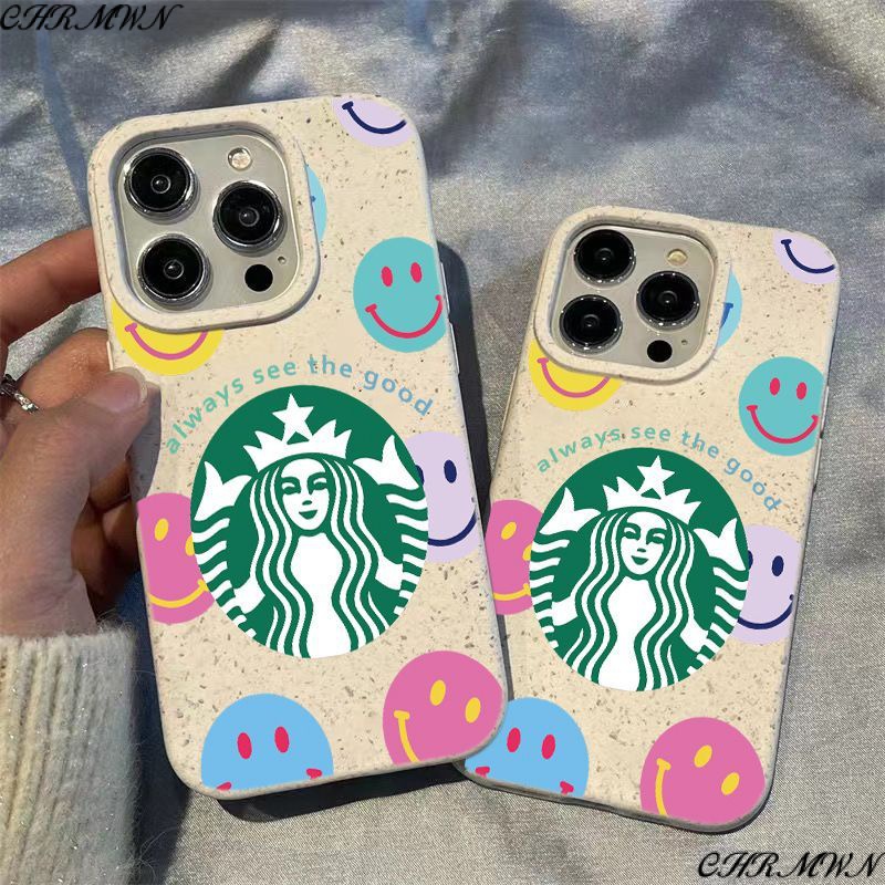 เคสโทรศัพท์มือถือ ลายหน้ายิ้ม สําหรับ Apple Iphone 15 14 13pro 12 11xsmax xr I7BS
