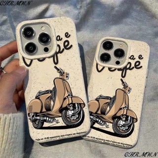 เคสโทรศัพท์มือถือ ลายรถยนต์ไฟฟ้า สีน้ําตาล สําหรับ Apple Iphone 15 14 13pro 12 11xsmax xr 78HX