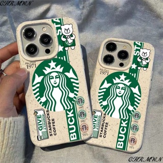 เคสโทรศัพท์มือถือ ลายหมีนางเงือก ข้าวสาลี สําหรับ Apple Iphone 15 14 13pro 12 11xsmax xr EFC5