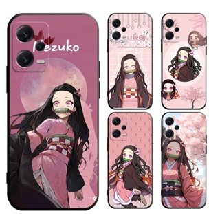 Redmi note 10 10 pro 10C Redmi 10 4g 5g Note9T 9RPO 9S เคสโทรศัพท์มือถือแบบนิ่ม ลายดาบพิฆาตอสูร Nezuko สําหรับ