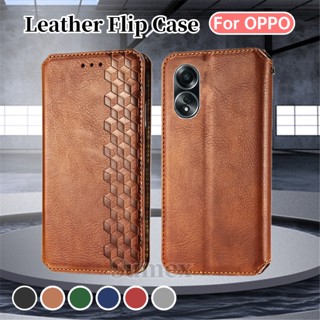 เคสโทรศัพท์หนัง ฝาพับ กันกระแทก พร้อมช่องใส่บัตร แฟชั่น สําหรับ OPPO A78 A58 A38 2023 4G OPPOA78 5G OPPOA58 OPO A 78 58 78A NFC A98 A17 A17K