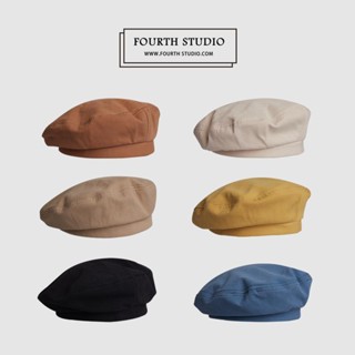 หมวกเบเร่ต์ Beret หมวกทรงวินเทจ ผ้าสังเคราะห์นุ่ม