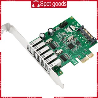 Win อะแดปเตอร์แปลงฮับ USB 2 0 PCI-E สําหรับ Express 15pin Power Connec