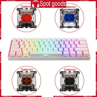 Win คีย์บอร์ดเล่นเกม 61 คีย์ มีไฟแบ็คไลท์ LED สีรุ้ง สําหรับออฟฟิศ