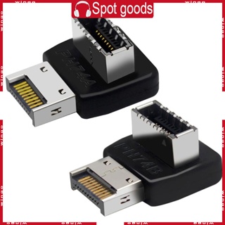 Win พวงมาลัยข้อศอก USB 3 1 เป็น TYPE-E ทนทาน สําหรับคอมพิวเตอร์ 90 องศา