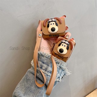 เคสหูฟังบลูทูธไร้สาย หนังนิ่ม กันกระแทก ลายการ์ตูน Gromit สําหรับ AirPods 1 2 3 Pro Pro2 AirPods 3 AirPods 2 Gen