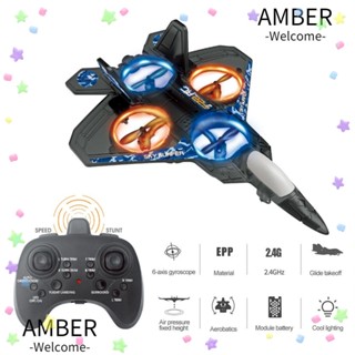 Amber เครื่องบินบังคับวิทยุ ความสูงคงที่ 2.4G พร้อมรีโมตคอนโทรล สําหรับเด็กผู้ชาย